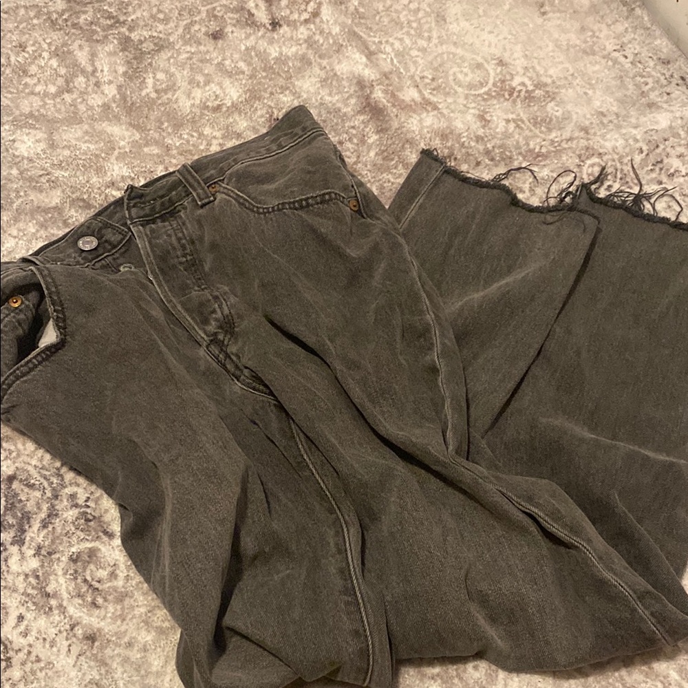 Levi's Charcoal Distressed Denim Jeans